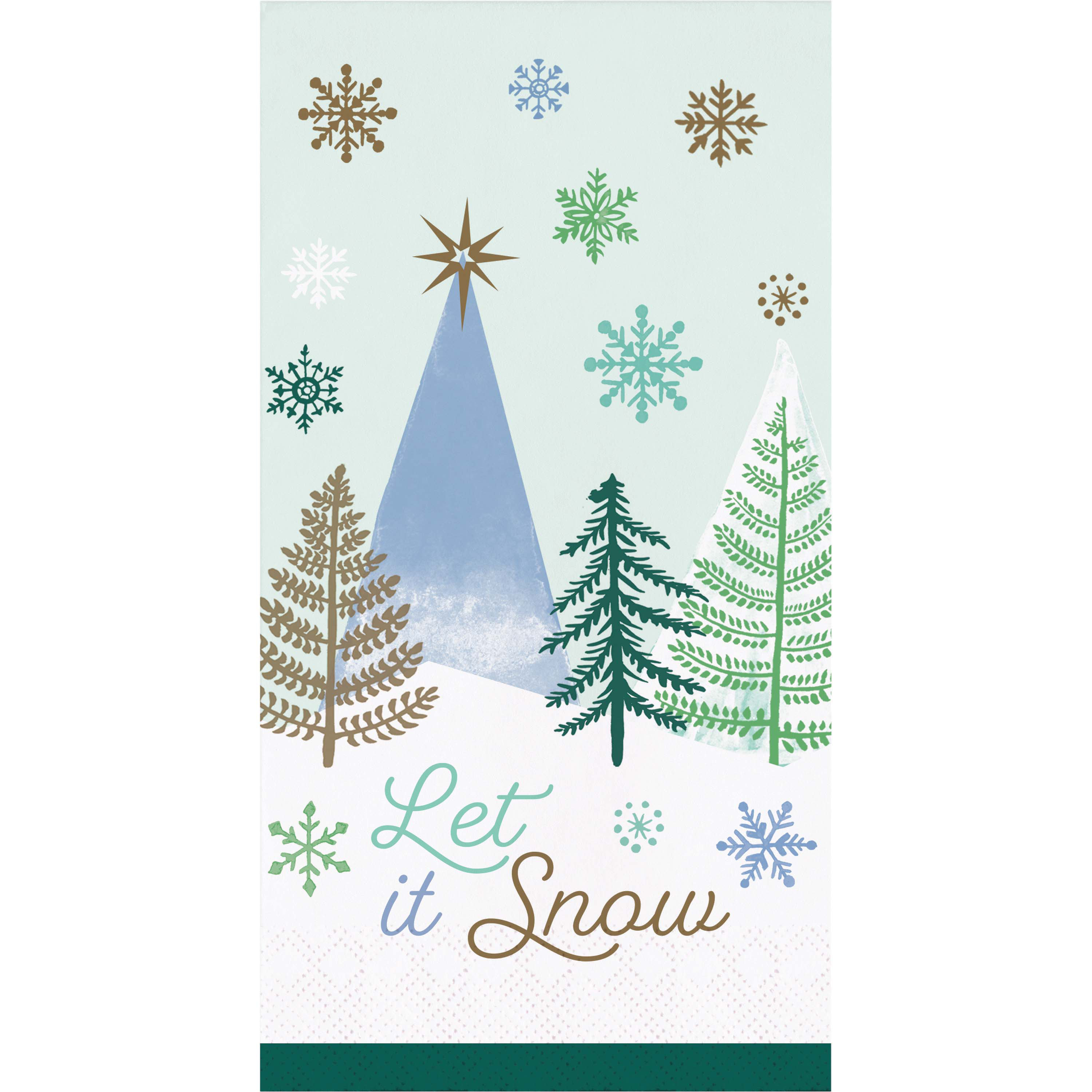 Christmas paper guest towels sale